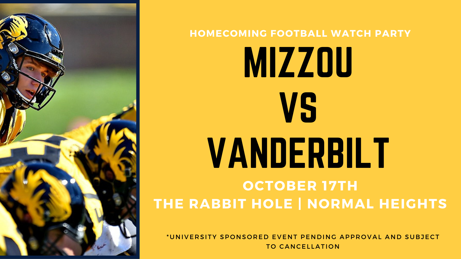 Homecoming Football Watch Party- MU vs Vanderbilt